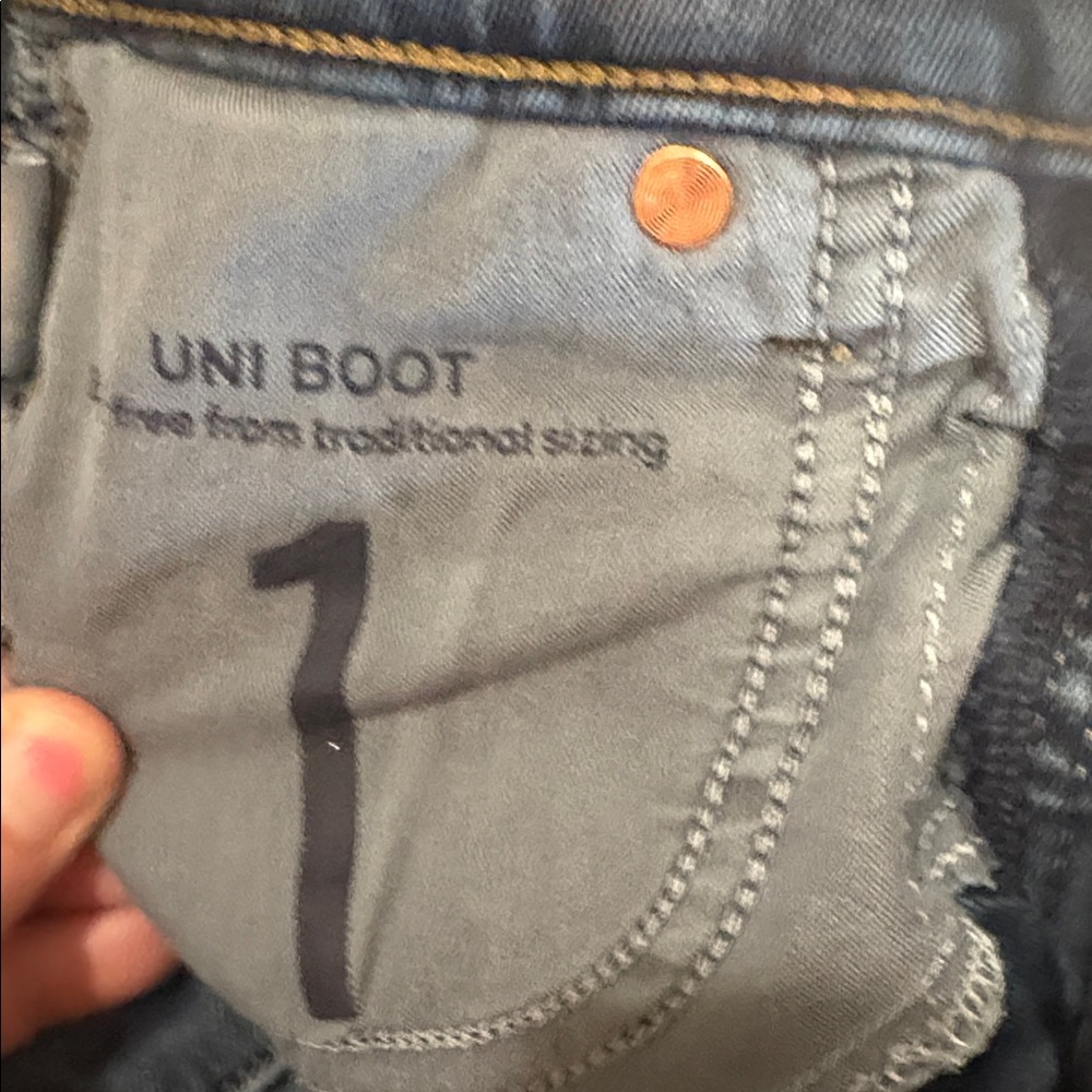 Lucky Brand Uni Boot Jeans dark wash Womens sz 1 - Picture 4 of 4